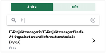Jobs mittels Suchbegriffen suchen.