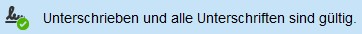 Erfolgreiche Prüfung im Adobe Acrobat Reader Erfolgreiche Prüfung im Adobe Acrobat Reader